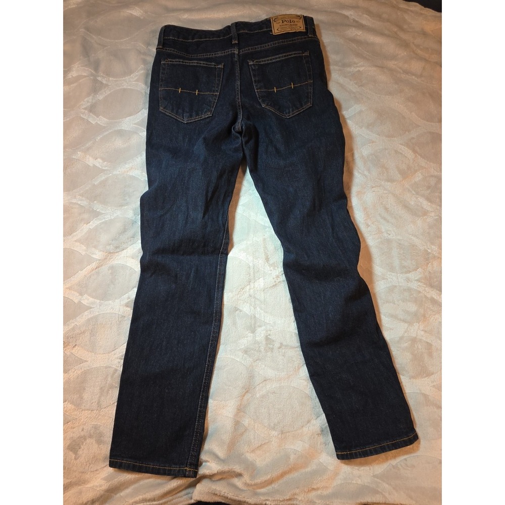 Polo Ralph Lauren Slim Jeans Youth Boys 16 Blue Denim Straight Leg - Picture 10 of 16